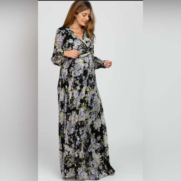 Maternity dress size 2X floral print also regular dress size 2X - Picture 1 of 14